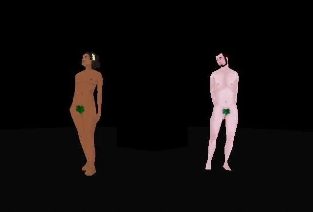 Adam and Eve, the avatars that inhabit the garden